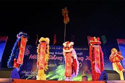 Biểu diễn võ thuật và Lân - Sư - Rồng mừng Xuân Canh Tý