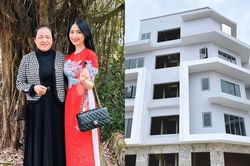 Đầu năm mới, Hòa Minzy tặng bố mẹ biệt thự 4 lầu khiến các fan trầm trồ