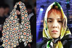 G-Dragon, Mino trông chất ngầu dù đội khăn lên đầu như người già