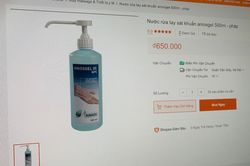 Nước rửa tay cháy hàng trên mạng vì virus corona