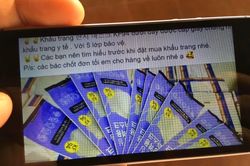 Loạn giá bán khẩu trang xách tay trên Facebook giữa dịch corona