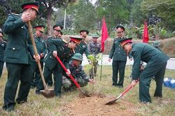 Trung đoàn 82, Quân khu 2 phát động Tết trồng cây Xuân Canh Tý 2020