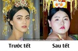 Chết cười chùm ảnh 'dính lời nguyền' tăng cân vù vù sau kỳ nghỉ Tết