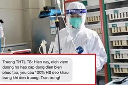 Nhiều trường học gửi tin nhắn cho phụ huynh, 'nhắc nhở' cùng phối hợp phòng chống virus Corona