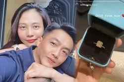 Đàm Thu Trang khoe nhẫn kim cương vừa được Cường Đô La tặng nhân dịp đầu năm mới