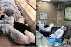 Bác sĩ co ro ngủ trên sàn nhà, ghế tựa ở 'ổ dịch' virus corona Vũ Hán