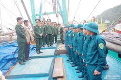 Bộ Chỉ huy quân sự tỉnh kiểm tra công tác giao nhận quân tại 3 địa phương vùng biển