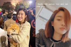 Tưởng cắt tóc ngắn là khỏe, Đỗ Mỹ Linh cũng phải mòn mỏi chờ salon mở cửa để tút tát dịp đầu năm