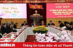 Tỉnh ủy Thanh Hóa: Gặp mặt kỷ niệm 90 năm Ngày thành lập Đảng Cộng sản Việt Nam