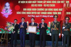 Trở thành huyện đạt chuẩn quốc gia nông thôn mới, Thái Thụy đón nhận Huân chương Lao động hạng Nhất