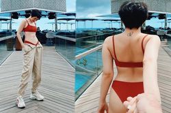 Bảo Anh khoe dáng cực nuột với bikini trong chuyến du xuân ở Bali