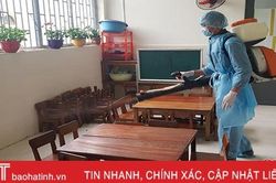 Hà Tĩnh đồng loạt phun hóa chất diệt khuẩn, phòng chống virus Corona