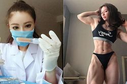 Nữ y tá kiêm VĐV thể hình làm người hùng trong cuộc chiến chống virus corona
