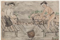 Loạt tranh vẽ cực nhộn về đời sống ở Việt Nam xưa