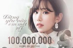 'Đừng yêu nữa em mệt rồi' của Min cán mốc 100 triệu views sau 9 tháng