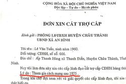 Lãnh đạo huyện khai man lý lịch để nhận trợ cấp