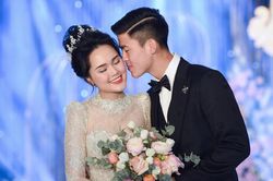 Quỳnh Anh đeo vòng cổ 285 viên kim cương, diện váy cưới như công chúa