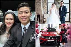 3 cô vợ giàu có, xuất thân'cành vàng lá ngọc' của cầu thủ Việt
