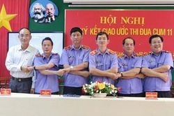 Ký kết giao ước thi đua Cụm 11 gồm 6 VKSND địa phương
