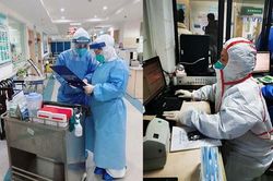 Tinh thần quả cảm của đội ngũ y, bác sĩ ở tâm đại dịch Vũ Hán (Trung Quốc)
