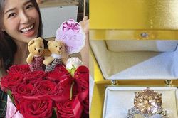Phạm Hương khoe nhẫn kim cương, Phan Mạnh Quỳnh tặng quà dễ thương cho bạn gái trong ngày Valentine