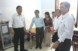 Kiểm tra công tác phòng chống Covid-19 tại các đơn vị trường học