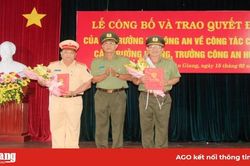 Công an An Giang trao quyết định điều động, bổ nhiệm và nghỉ công tác 14 lãnh đạo, chỉ huy