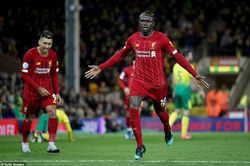 Sadio Mane tỏa sáng giúp Liverpool bỏ xa Man City đến 25 điểm