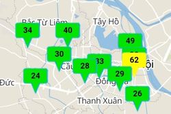 Sáng 16-2, chất lượng không khí tại Hà Nội trở lại mức tốt
