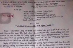Một phụ nữ từ Vĩnh Phúc về quê bất hợp tác cách ly dịch Covid-19