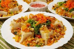 Cách làm bánh đúc mặn nhanh chóng cho bữa ăn phụ