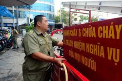 Người bảo vệ dân phố nhiệt huyết...