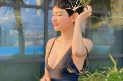 Hiền Hồ đăng ảnh mặc áo tắm