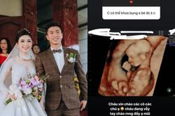 Vợ Phan Văn Đức khoe ảnh con đầu lòng, tiết lộ em bé có sống mũi cao giống bố