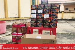 Thạch Hà tiến hành tiêu hủy 28,32 kg pháo