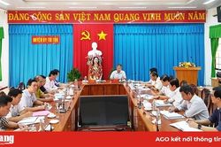 Bí thư Tỉnh ủy An Giang làm việc với huyện Tri Tôn công tác chuẩn bị Đại hội Đảng