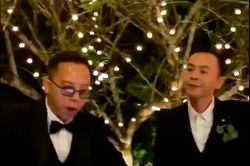 Hoàng Touliver cùng Binz 'quẩy' trong đám cưới