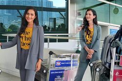 Hoài Sa đem 10 vali hành lý lên đường sang Thái Lan, quyết tâm giành vương miện Miss Int' Queen