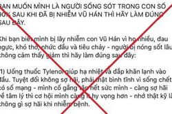 Triệu tập một phụ nữ đăng tin sai sự thật về thuốc chữa Covid-19