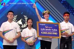 Nữ sinh 'nhỏ có võ' thắng áp đảo cuộc đua tuần Đường lên đỉnh Olympia