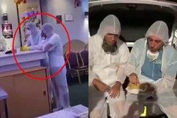 Mặc đồ bảo hộ vào nhà hàng Trung Quốc để giễu cợt, nhóm thanh niên bị dân mạng 'ném đá'