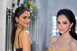 Có điểm chung thú vị trên gương mặt, Hương Giang và Pia Wurtzbach đẹp 'vi diệu' chỉ với 1 tuyệt chiêu