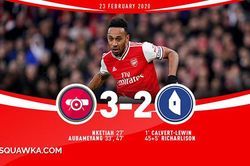 Arsenal 3-2 Everton: Aubameyang lập cú đúp, 'Pháo thủ' thắng kịch tính trên sân nhà