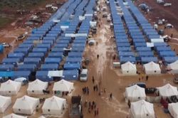 Trại tị nạn mới dựng cho thường dân tháo chạy từ Idlib nương náu