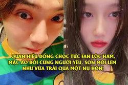 Lượng lớn fan Lộc Hàm nổi giận, tiếp tục rời khỏi fandom sau khi Quan Hiểu Đồng 'ám chỉ' được bạn trai hôn thân mật