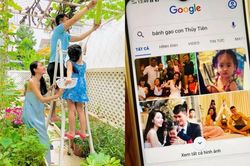 Con gái Công Vinh - Thủy Tiên mới biết đọc biết viết, đã lên google tra tên mình