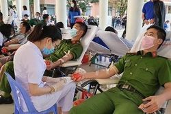 Tuổi trẻ Công an TP Đà Nẵng tham gia hiến máu tình nguyện