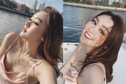 Tường San gợi cảm hơn sau nửa năm trở thành á hậu
