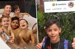Con trai Ronaldo mở Instagram, gây sốt với video nói 4 thứ tiếng