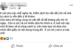 Cô gái vàng trong làng nói dối, khoe trốn cách ly thành công từ Daegu trở về